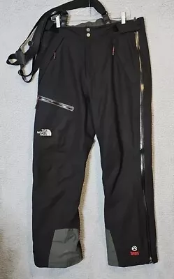 The North Face Summit Series Gore-Tex Snow Pants Bib Overalls Men’s Large Black • $79.99