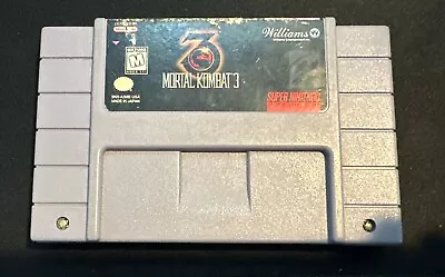 Mortal Kombat 3 Snes Super Nintendo Video Game Cartridge Only Cleaned/authentic • $14.88