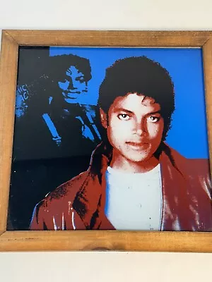 Michael Jackson Mirror Carnival Prize Framed Album Cover Glass 9  X 9  Fair • $25.99