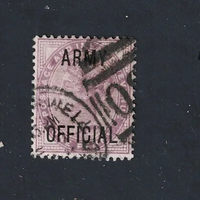 Great Britain Stamp 1881 QV Queen Victoria One Penny Army Official Cancelled.196 • $2