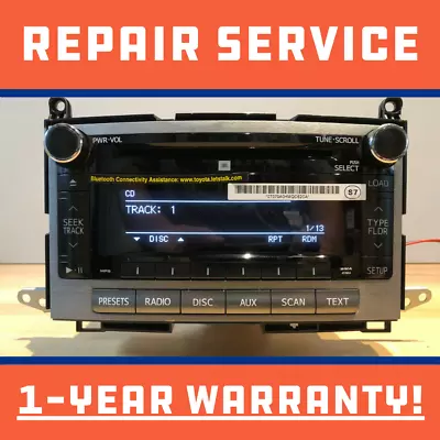 2009-2011 TOYOTA VENZA *REPAIR SERVICE* AM FM CD OEM Radio *86120-0T070* A518AA  • $35