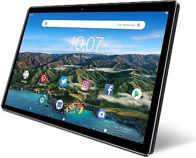 PRITOM M10 Tablet 10  HD IPS Display 32GB Android 10 Quad-Core Wi-Fi GPS FM Blac • $68.60