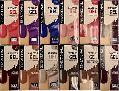 SensatioNail Express Gel/ Gel Color Nail Polish 10ml - Choose Your Shade • £7.98