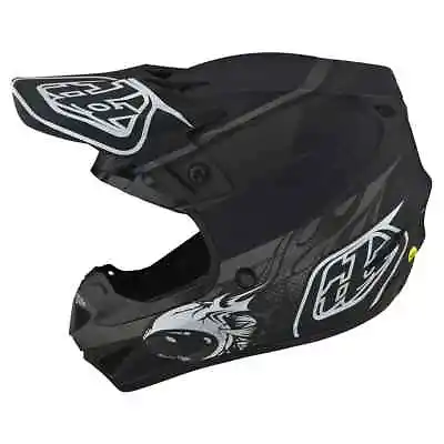 NEW Troy Lee Designs SE4 Poly W/MIPS Skooly Motocross Helmet Matte Blk All SIzes • $130