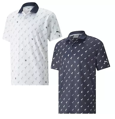$54.18 • Buy Puma Mens MATTR Egrets Polo Golf Shirt 536639 - New 2022