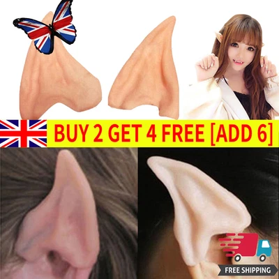 £4.26 • Buy REDUCED! Lf Ears Easy Fit Latex Elf Ears Halloween Party Hobbit Spock Fancy UK