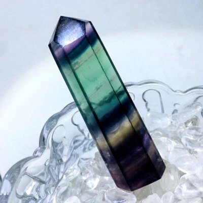 £4.19 • Buy Natural Stone Gem Rock Quartz Crystal Obelisk Wand Crystal Tower Point Healing