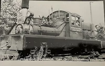 #2 Michigan California Lumber Co Locomotive. RPPC • $11.95