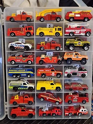 Hot Wheels/matchbox FIRE DEPT (case #137) Emergency Vehicles Fire Department • $2.99