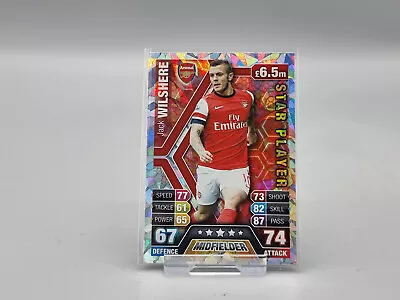 Match Attax Premier League 2013/2014 - Jack Wilshere Arsenal Star Player No.13 • £1.20