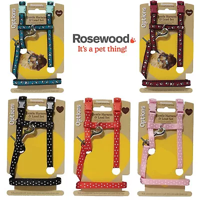 Rosewood Small Animal Gentle Harness & Lead Set Rabbit Ferret Guinea Pig  • £7.49