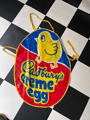 Vintage Cadbury's Creme Egg PVC Vinyl Apron - Egg Shaped Novelty Apron • $46.42