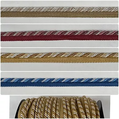 Very Thick Piping Cord 8mm Flanged Piping Cord Upholstery Piping 4 Colours • £89.99