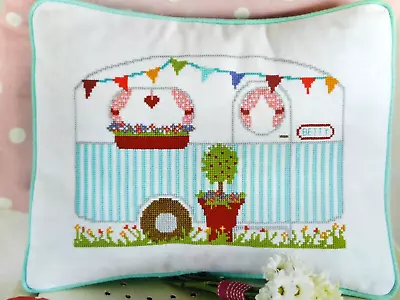 Retro Caravan. Cute And Colourful Cross Stitch Chart. For Charity 🎁 • £1.99