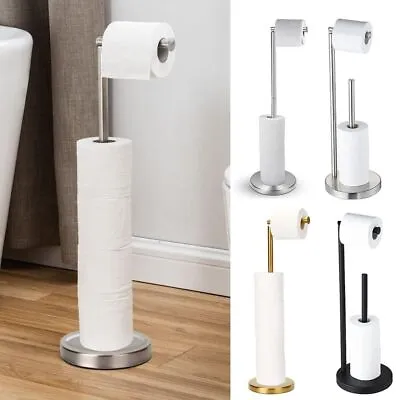 Toilet Paper Holder Standing Toilet Paper Holder Stand Tissue Roll Floor Stand • $36.68