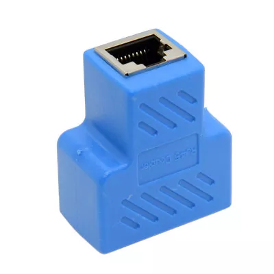 Network Splitter Ethernet Cable 1 To 2 Y Adapter RJ45 CAT5e CAT 6 LAN Switch • $8.99