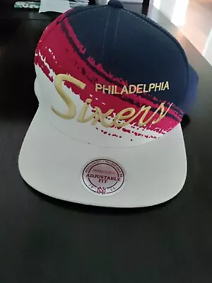 Philadelphia 76ers Mitchell &Ness Snapback Hat New Official  • $30