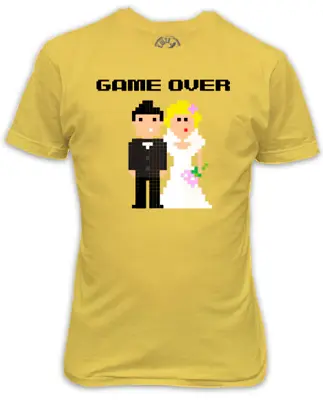 Game Over Wedding Pixels - Stag Do T-Shirt • £15