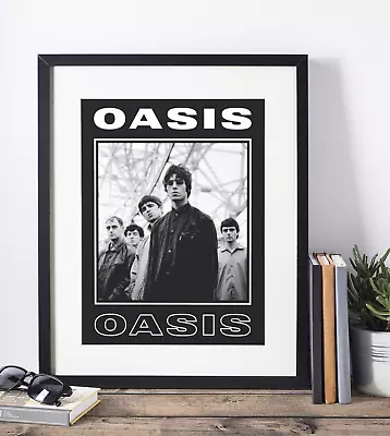 Oasis Band Poster - Noel Liam Gallagher Poster - A4 Size Wall Art • £9.99