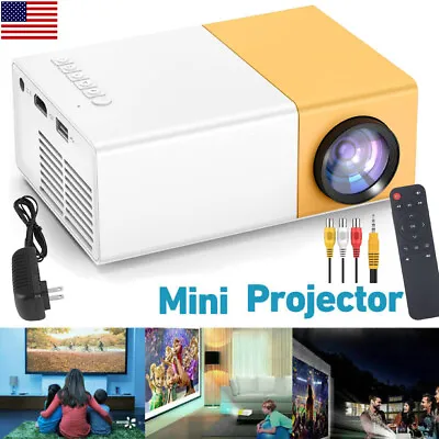 Mini Projector Portable 1080P LED Projector Home Theater Movie Projector Gift US • $19.99