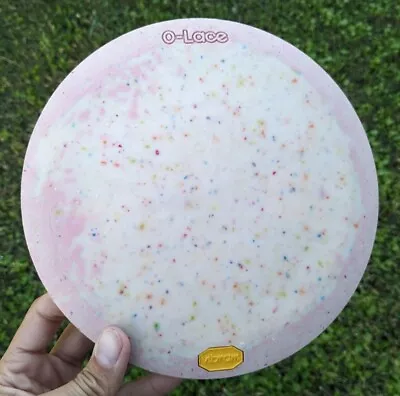 GLOW Pink O-Lace Vibram Disc Golf 167g XLG Rubber OOP O Lace NEW • $110