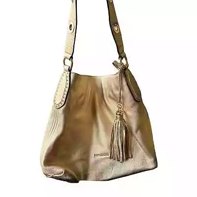 MICHAEL KORS Brooklyn Large Metallic Leather Shoulder Bag  • $155