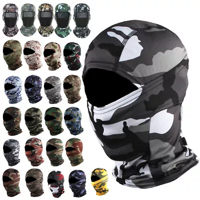 Camo Full Face Mask Tactical Balaclava Face Mask Camouflage Military Face Cover • $5.99