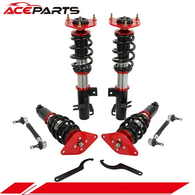 Red Coilovers Struts Shocks Suspension Spring For 02-06 Mini Cooper Adj Height • $393.51