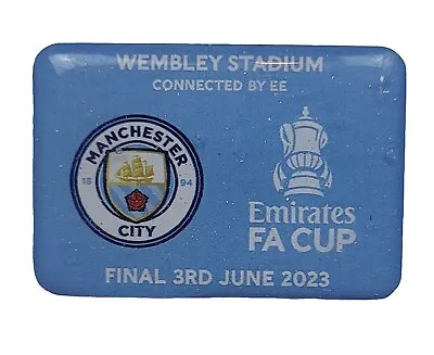 Manchester City Football Pin Badge FA Cup Final 2023 Crest Badges Gift • £3.25