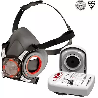 Jsp Force 8 Half Mask Including P3 Press2check Filters Size Small Or Large • £18.50