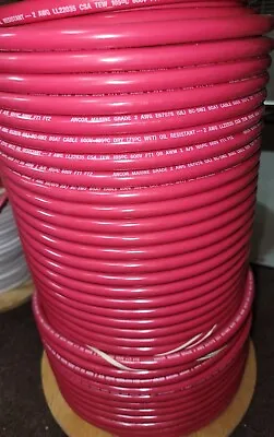 Ancor Marine Grade 2 Awg Gauge Red Tinned Copper Boat Battery Cable Wire • $2.89