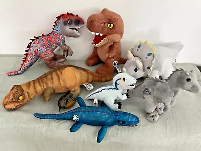 Jurassic World Dinosaur Plush Toys Collectible Bundle X 7 Jurassic Park • $80