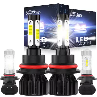 For Jeep Liberty Utility 4-Door 2002-2007 9007 LED Headlights + 9145 Fog Bulbs • $39.99