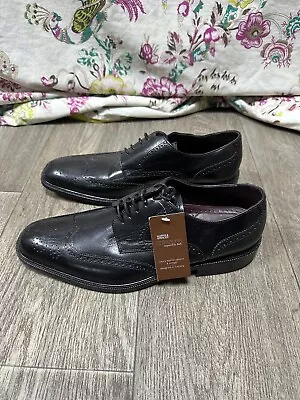 Men’s Marks & Spencer Collezione Formal Black Shoes - UK Size 9 (RRP £49.50) • £27.95