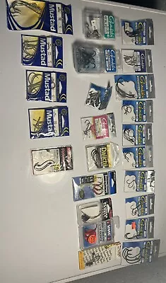 Estate Sale: Massive Gamakatsu Daiichi Mustad Saltwater Hook Lot Treble Octopus • $24.99