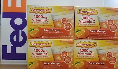 (EXP 03/2025) 4 Packs Emergen-C 1000mg Vitamin C Powder • $39.99