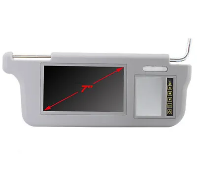 $61.34 • Buy 1x Right Side 7  Car Video Sunvisor Lcd Monitor For DVD/VCD/GPS/TV Input