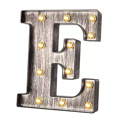 Light Up Letters Silver Grey LED Marquee Letter Lights Sign Silver Letters-e • $24.25