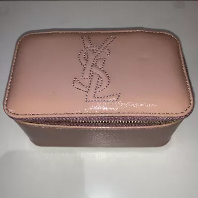 YSL Saint Laurent Pouch Mirror Enamel Pink Vanity Used • £142.52