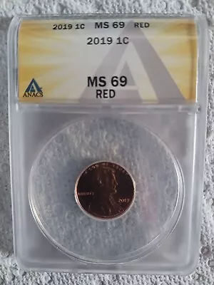 2019 MS 69 RED Lincoln Cent • $45