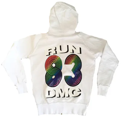 Amplified Vintage Run DMC 83 Hip Hop Rap Zip Hooded Sweater Vip Hoodie S/M 48 • $65.13