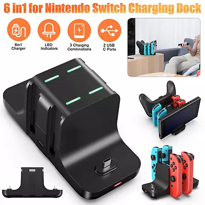 For Nintendo Switch Joy-Con Pro Controller Charging Stand Dock Charger Station • $16.48
