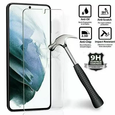 For Samsung Galaxy S22 S21 S21+ Plus Ultra FE Tempered Glass Screen Protector • $4.09