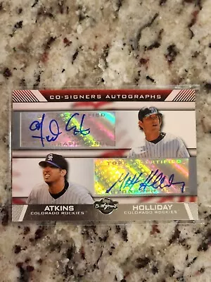 2007 Topps Co-Signers #CS-AH Garrett Atkins / Matt Holliday Dual Autograph • $15.99