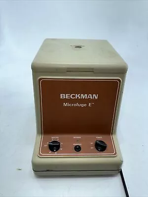 Beckman Microfuge E Centrifuge Cat No 348720  • $81