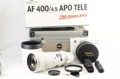 MINOLTA AF APO TELE 400mm F4.5 G HIGH SPEED Original Box Full Of Accessories Cle • $1641.64