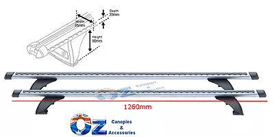 FOR NISSAN NAVARA NP300 Roof Rack Whispbar HD Roof Rack NP300 Crossbars 1260mm • $399