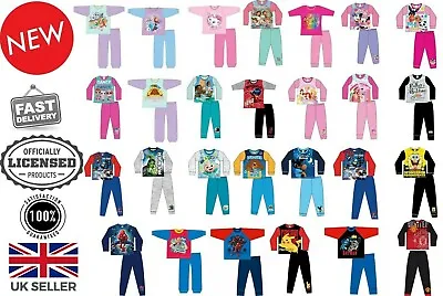 £7.50 • Buy Boys Girls Kids Character Pyjama Licensed PJs Size 12 Months-12 Years Night New
