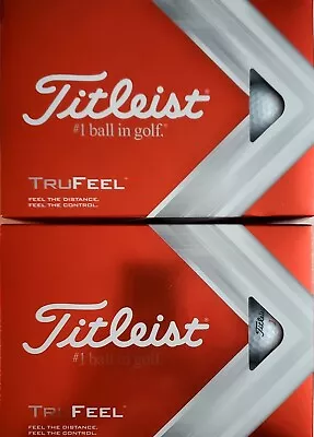 Titleist 2-Dozen TruFeel (24) White Golf Balls 2-Pk Of 12 Each 🆕 • $39.99