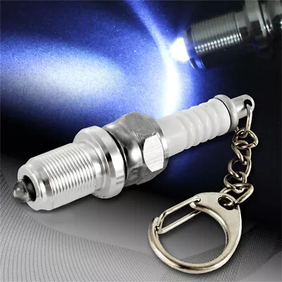 $2.14 • Buy LED Keychain Spark Plug Key Chain Light Lamp Car Auto Parts Keyring Accessories